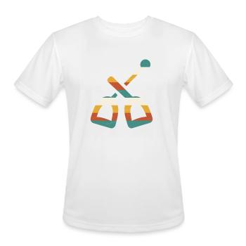 Stirrups Riding Crop Retro Vintage Stripes Horse R - Men's Moisture Wicking Performance T-Shirt - white - Front - Jackson (183cm)