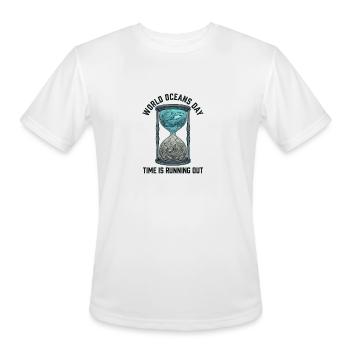 Ocean Love Art - Men's Moisture Wicking Performance T-Shirt - white - Front - Jackson (183cm)