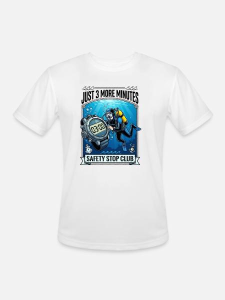 Ocean Soul Divers - Men's Moisture Wicking Performance T-Shirt - white