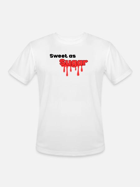 Sweet_as_sugar typography design - Men's Moisture Wicking Performance T-Shirt - white