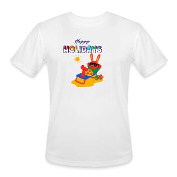 Sunny Bunny Holidays - Men's Moisture Wicking Performance T-Shirt - white - Front - Jackson (183cm)