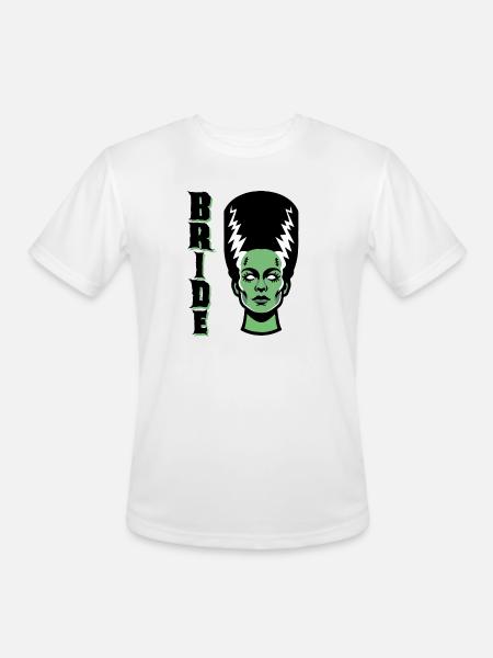 Electric Bride Monster - Men's Moisture Wicking Performance T-Shirt - white