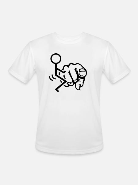Fuck You - Men's Moisture Wicking Performance T-Shirt - white