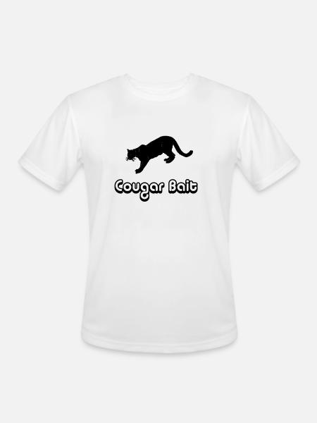 Cougar Bait - Men's Moisture Wicking Performance T-Shirt - white