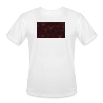 Hearts - Men's Moisture Wicking Performance T-Shirt - white - Front - Jackson (183cm)