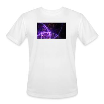 Concentric Circles - Men's Moisture Wicking Performance T-Shirt - white - Front - Jackson (183cm)