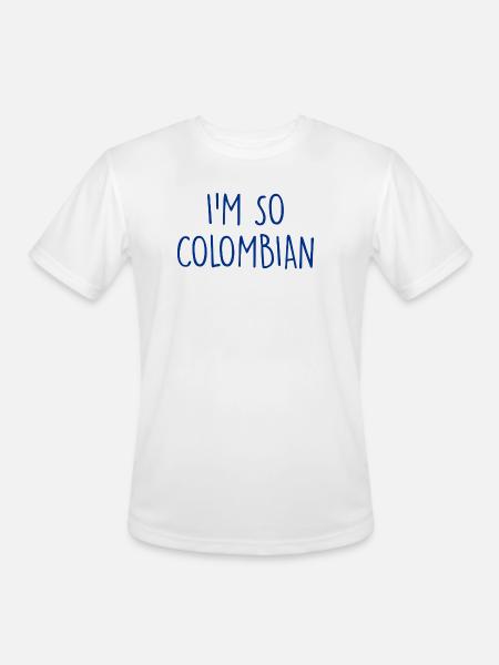 I'm so Colombian Colombia - Men's Moisture Wicking Performance T-Shirt - white