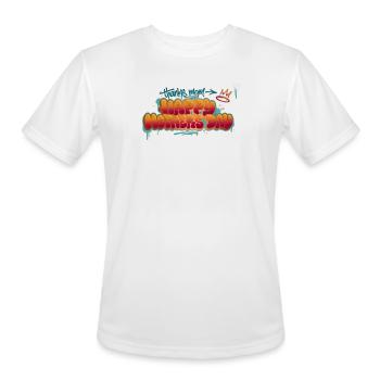 Graffiti Happy Mother's Day Splash - Men's Moisture Wicking Performance T-Shirt - white - Front - Jackson (183cm)