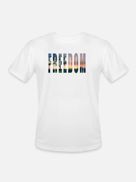 FREEDOM2 - Men's Moisture Wicking Performance T-Shirt - white