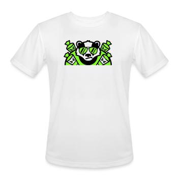 Badger Candy Cones Crest - Men's Moisture Wicking Performance T-Shirt - white - Front - Jackson (183cm)