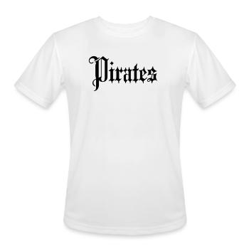 Pirates - Men's Moisture Wicking Performance T-Shirt - white - Front - Jackson (183cm)