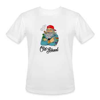 Biker, Racer, Chopper, Motorcycle - Men's Moisture Wicking Performance T-Shirt - white - Front - Jackson (183cm)