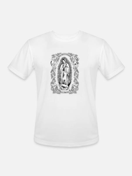 Notre-Dame de Guadalupe Vierge Marie Christian Gift - T-Shirt Performance pour hommes - blanc