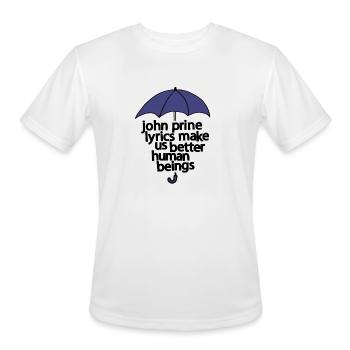 John Prine - Men's Moisture Wicking Performance T-Shirt - white - Front - Jackson (183cm)