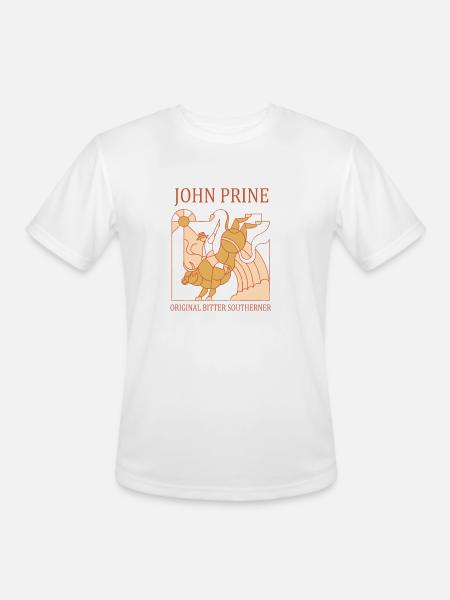 John Prine - Men's Moisture Wicking Performance T-Shirt - white