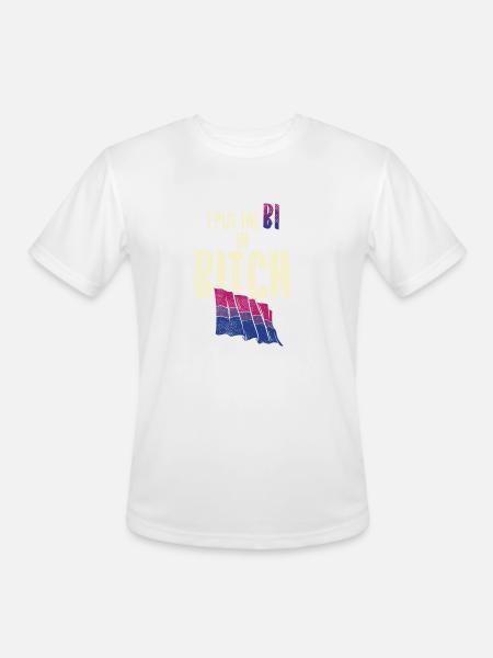 BISEXUAL Bi in Bitch - Men's Moisture Wicking Performance T-Shirt - white
