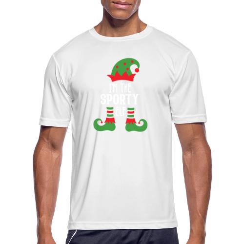I'm The Sporty Elf Shirt Xmas Matching Christmas - Men's Moisture Wicking Performance T-Shirt