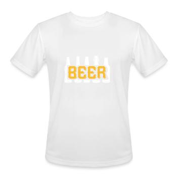 Beer - Men's Moisture Wicking Performance T-Shirt - white - Front - Jackson (183cm)