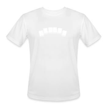 book reading books - Men's Moisture Wicking Performance T-Shirt - white - Front - Jackson (183cm)