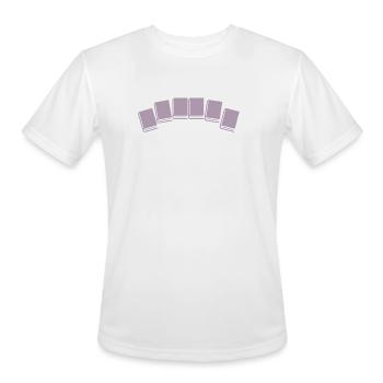 book reading books - Men's Moisture Wicking Performance T-Shirt - white - Front - Jackson (183cm)