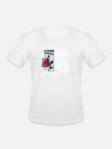 Climb - Men's Moisture Wicking Performance T-Shirt - white