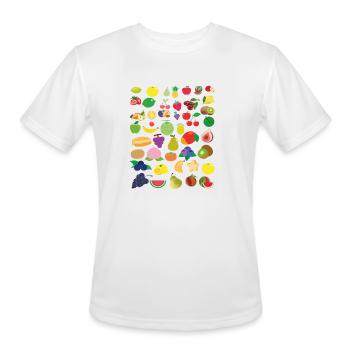 Cute Fruit - Men's Moisture Wicking Performance T-Shirt - white - Front - Jackson (183cm)