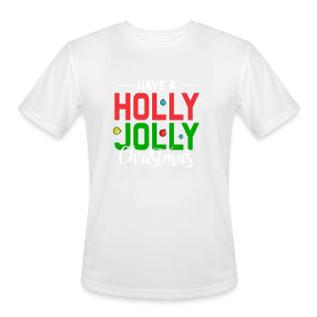 Have a holly jolly Christmas - Men's Moisture Wicking Performance T-Shirt - white - Front - Jackson (183cm)