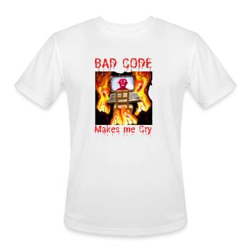 BAD CODE - Halloween - Men's Moisture Wicking Performance T-Shirt - white - Front - Jackson (183cm)