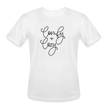 comfy and cozy - Men's Moisture Wicking Performance T-Shirt - white - Front - Jackson (183cm)