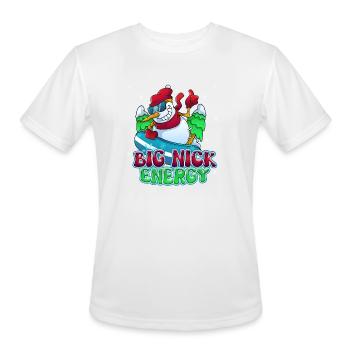BIG NICK ENERGY SNOWMAN CHRISTMAS - Men's Moisture Wicking Performance T-Shirt - white - Front - Jackson (183cm)