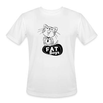 Fat Boys - Men's Moisture Wicking Performance T-Shirt - white - Front - Jackson (183cm)