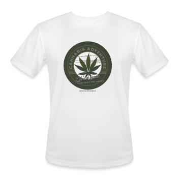 Cannabis Adventures Beach Vides - Graphic T Shirt - Men's Moisture Wicking Performance T-Shirt - white - Front - Jackson (183cm)