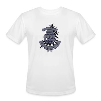 Cannabis is not just a plant Funny Graphic T Shirt - Men's Moisture Wicking Performance T-Shirt - white - Front - Jackson (183cm)