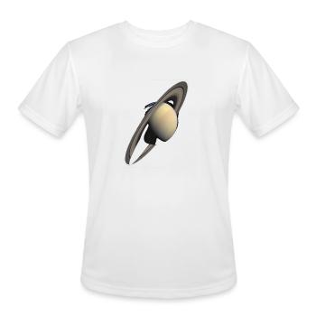 Planet Saturn Solar System Planets - Men's Moisture Wicking Performance T-Shirt - white - Front - Jackson (183cm)