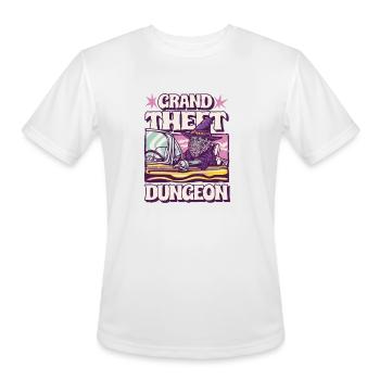 Grand Theft Dungeon - Men's Moisture Wicking Performance T-Shirt - white - Front - Jackson (183cm)