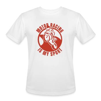 Motor Racing Is My Sport Motorsport Lovers - Men's Moisture Wicking Performance T-Shirt - white - Front - Jackson (183cm)