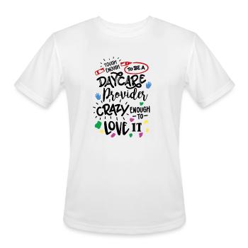 Colorful Abstract Playful Doodles - Men's Moisture Wicking Performance T-Shirt - white - Front - Jackson (183cm)