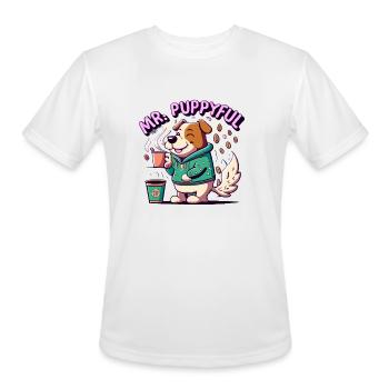 Fetching Fashion - Men's Moisture Wicking Performance T-Shirt - white - Front - Jackson (183cm)