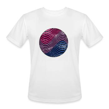 bisexual planet - Men's Moisture Wicking Performance T-Shirt - white - Front - Jackson (183cm)