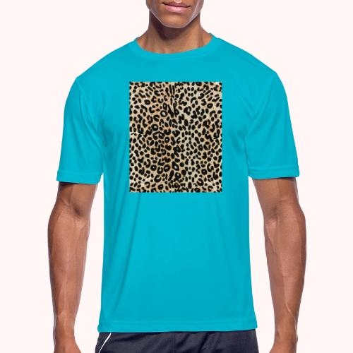 dark shaded leopard pattern - Men's Moisture Wicking Performance T-Shirt