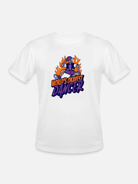 Worlds Okayest Dancer - Men's Moisture Wicking Performance T-Shirt - white