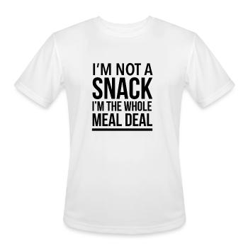 I'm not a snack I’m the whole meal deal - Men's Moisture Wicking Performance T-Shirt - white - Front - Jackson (183cm)