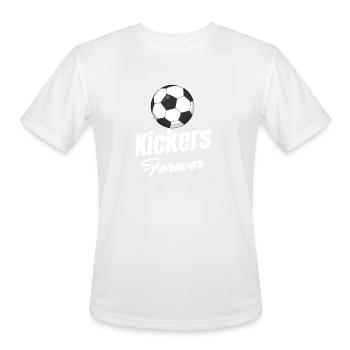 Kicker Forever Football Quarterback Placekicker - Men's Moisture Wicking Performance T-Shirt - white - Front - Jackson (183cm)
