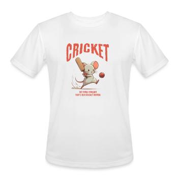 Cricket Rat - Men's Moisture Wicking Performance T-Shirt - white - Front - Jackson (183cm)
