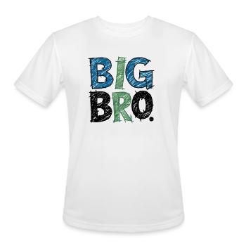 Big Bro Big Brother - Men's Moisture Wicking Performance T-Shirt - white - Front - Jackson (183cm)