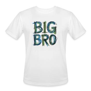 Big Bro Big Brother - Men's Moisture Wicking Performance T-Shirt - white - Front - Jackson (183cm)