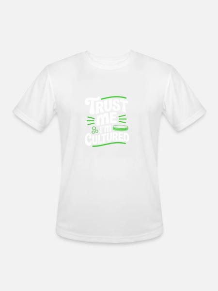 Trust Me I’m Cultured Microbiologist - Men's Moisture Wicking Performance T-Shirt - white