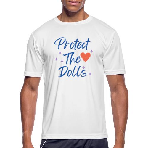 Protect The Dolls | Heart & Stars Typography - Men's Moisture Wicking Performance T-Shirt