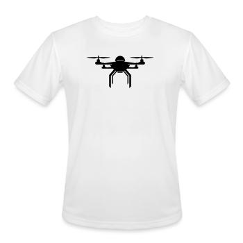 drone - Men's Moisture Wicking Performance T-Shirt - white - Front - Jackson (183cm)