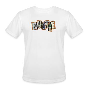Just Money Dollar Typography - Men's Moisture Wicking Performance T-Shirt - white - Front - Jackson (183cm)